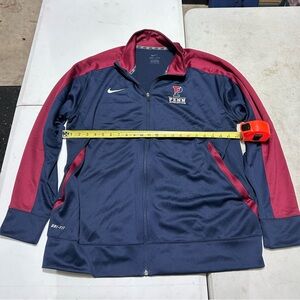 Mens Nike Penn Quakers Team Issued Authentic Athletic Jacket XL Track Y2K